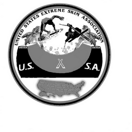 UNITED STATES EXTREME SKIM ASSOCIATION U.S. X S.A. logo