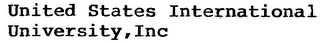 UNITED STATES INTERNATIONAL UNIVERSITY, INC logo