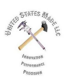 UNITED STATES MADE LLC INNOVATION PERFORMANCE PRECISION logo