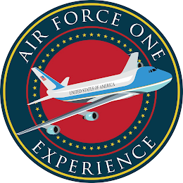 UNITED STATES OF AMERICA AIR FORCE ONE EXPERIENCE logo