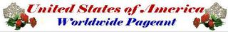 UNITED STATES OF AMERICA WORLDWIDE PAGEANT logo