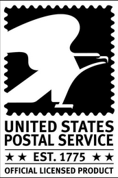 UNITED STATES POSTAL SERVICE EST. 1775 OFFICIAL LICENSED PRODUCT logo