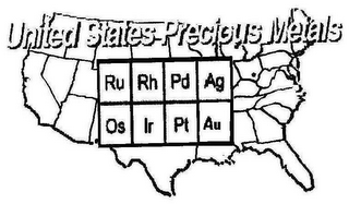 UNITED STATES PRECIOUS METALS RU RH PD AG OS IR PT AU logo
