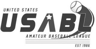 UNITED STATES USABL AMATEUR BASEBALL LEAGUE EST 1986 logo