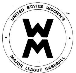 UNITED STATES WOMEN'S MAJOR LEAGUE BASEBALL WM logo