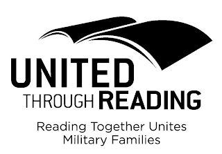 UNITED THROUGH READING READING TOGETHER UNITES MILITARY FAMILIES logo