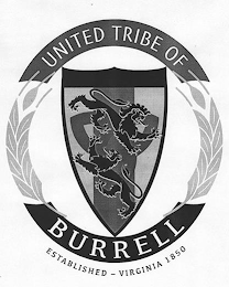 UNITED TRIBE OF BURRELL ESTABLISHED - VIRGINIA 1850 logo