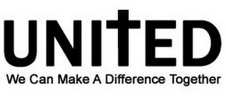 UNITED WE CAN MAKE A DIFFERENCE TOGETHER logo