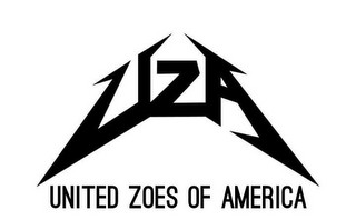 UNITED ZOES OF AMERICA UZA logo