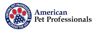 UNITING PET PROFESSIONALS APP ACROSS THE USA AMERICAN PET PROFESSIONALS logo