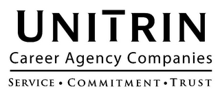 UNITRIN CAREER AGENCY COMPANIES SERVICE · COMMITMENT · TRUST logo
