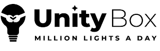 UNITY BOX MILLION LIGHTS A DAY logo