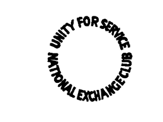 UNITY FOR SERVICE NATIONAL EXCHANGE CLUB logo