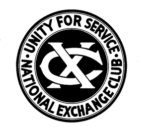 UNITY FOR SERVICE NATIONAL EXCHANGECLUB CX logo