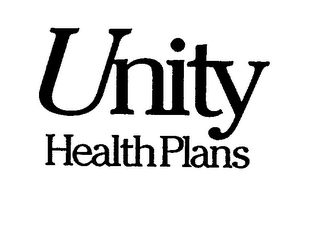 UNITY HEALTH PLANS logo