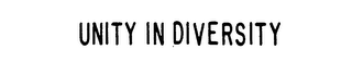 UNITY IN DIVERSITY logo