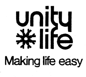 UNITY LIFE MAKING LIFE EASY logo