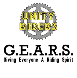 UNITY RIDERS G.E.A.R.S. GIVING EVERYONE A RIDING SPIRIT logo