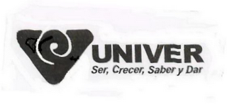 UNIVER SER, CRECER, SABER Y DAR logo
