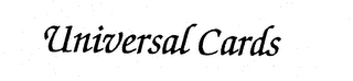 UNIVERSAL CARDS logo