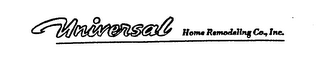 UNIVERSAL HOME REMODELING CO., INC. logo