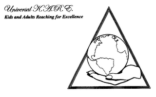 UNIVERSAL K.A.R.E. KIDS AND ADULTS REACHING FOR EXCELLENCE logo