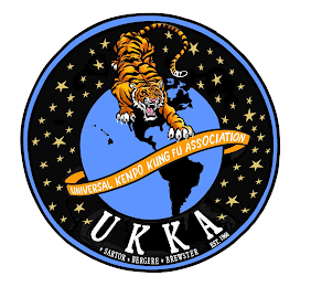 UNIVERSAL KENPO KUNG FU ASSOCIATION U K K A SARTOR BERGERE BREWSTER EST. 1966 logo