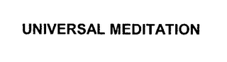 UNIVERSAL MEDITATION logo