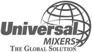 UNIVERSAL MIXERS THE GLOBAL SOLUTION logo