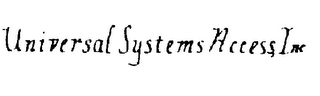 UNIVERSAL SYSTEMS ACCESS, INC. logo