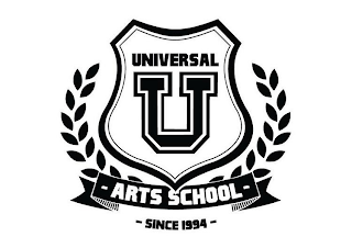 UNIVERSAL U ARTS SCHOOL SINCE 1994 logo