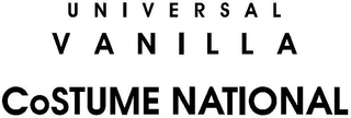 UNIVERSAL VANILLA COSTUME NATIONAL logo