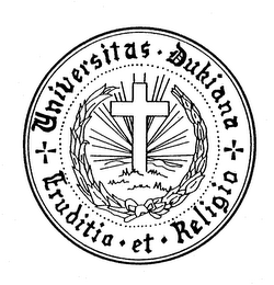 UNIVERSITAS DUKIANA ERUDITIO ET RELIGIO logo