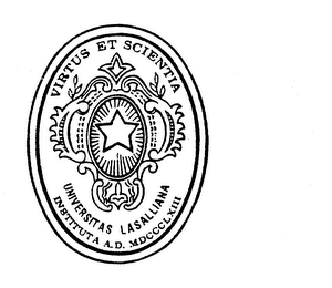 UNIVERSITAS LASALLIANA INSTITUTA A.D. MDCCCLXIII VIRTUS ET SCIENTIA logo
