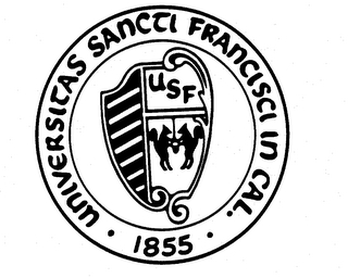 UNIVERSITAS SANCTI FRANCISCI IN CAL. 1855 logo