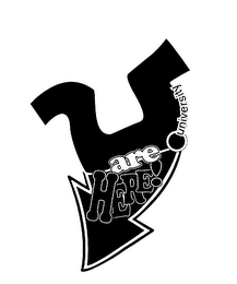 UNIVERSITY ARE HERE logo