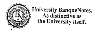 UNIVERSITY BANQUENOTES AS DISTINCTIVE AS THE UNIVERSITY ITSELF logo