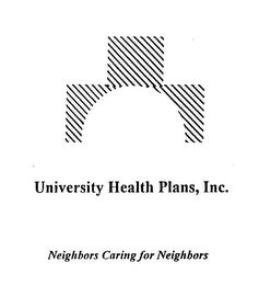 UNIVERSITY HEALTH PLANS, INC. NEIGHBORS CARING FOR NEIGHBORS logo