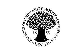 UNIVERSITY HOSPITAL EDUCATION-HEALTH-RESEARCH 1855 logo
