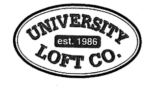 UNIVERSITY LOFT CO. EST. 1986 logo