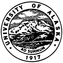 UNIVERSITY OF ALASKA 1917 AD SUMMUM logo