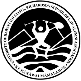 UNIVERSITY OF HAWAI'I WILLIAM S. RICHARDSON SCHOOL OF LAW ALUMNI ASSOCIATION  KE KĀNĀWAI MĀMALAHOE logo