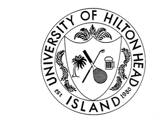 UNIVERSITY OF HILTON HEAD ISLAND EST 1980 logo