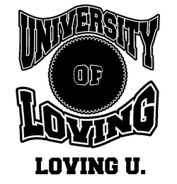 UNIVERSITY OF LOVING LOVING U. logo