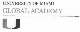 UNIVERSITY OF MIAMI GLOBAL ACADEMY U logo
