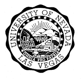 UNIVERSITY OF NEVADA LAS VEGAS OMINIA PRO PATRIA logo