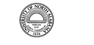 UNIVERSITY OF NORTH ALABAMA 1830 VERITAS LUX ORBIS TERRARUM logo