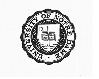 UNIVERSITY OF NOTRE DAME VITA DULCEDO SPES logo