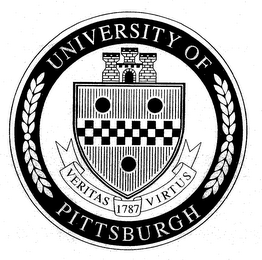 UNIVERSITY OF PITTSBURGH  VERITAS 1787 VIRTUS logo