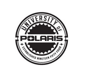 UNIVERSITY OF POLARIS ESTABLISHED NINETEEN FIFTY FOUR logo